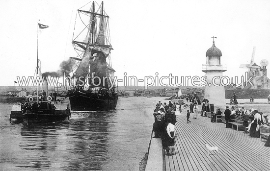 Pier and Harbour, Littlehampton, Sussex. c.1916